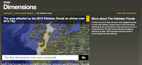 BBC Dimensions: Area affected by the 2010 Pakistan Floods