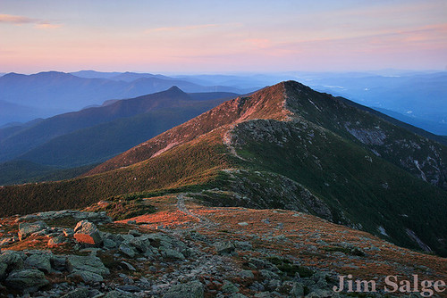 Alpenglow on the Franconia Ridge, Looking South