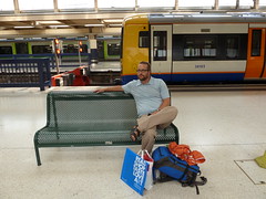 Waiting for the train at Euston Station back to Hemel Hampstead.