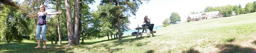 Slackline at Lake Erie State Park, NY