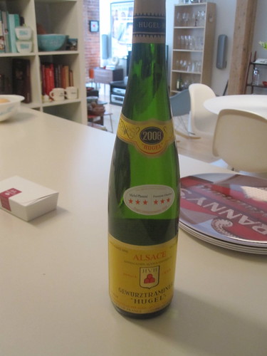 Alsace wine brought by mom
