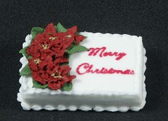 Christmas Cake by Carolyn Brown http://www.mapleleafminiatures.ca/gallery/SpecialtyCakes/MCRect002.jpg.html