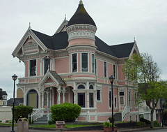 Old Victorian houses in Eureka, CA