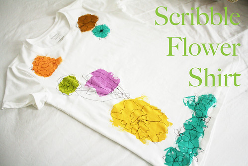 Scribble Flower Shirt Tutorial