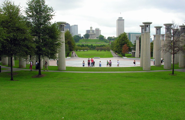 USA-708 NASHVILLE Bicentennial Park - Carillons and the Court of 3 Stars 纳什维尔