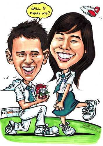 Couple caricatures - proposal A3
