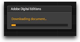 Adobe Digital Editions - progress