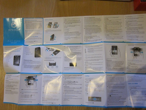 Owners' Manual of Sony Ericsson Xperia X10 mini