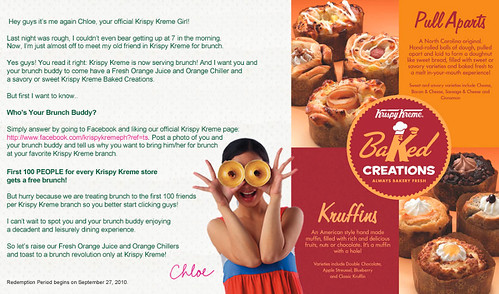 Krispy Kreme Philippines, free brunch, Krispy Kreme orange juice, Krispy Kreme baked creations