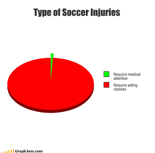 funny graphs - Type of Soccer Injuries