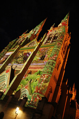 Vivid Sydney 2010 - St Mary's Cathedral