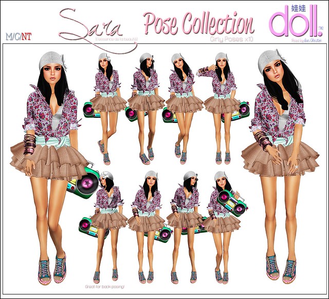 [doll.]™ Sara Pose Collection