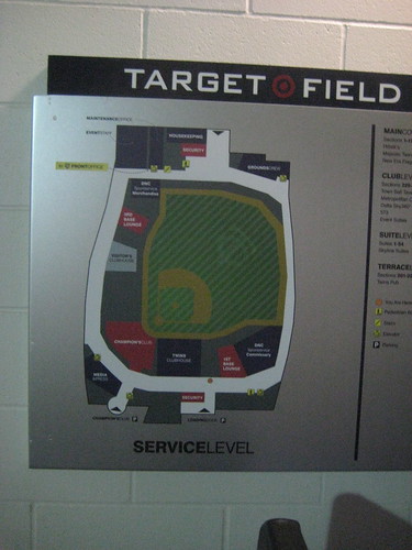 target field seating chart 2011. Target Field Map
