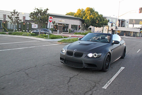 Crazy matte M3 in Hollywood One of 5 matte cars I saw on my trip