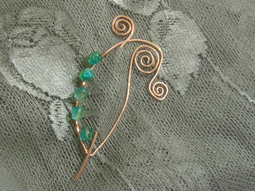 Another picture of the new shawl pin design