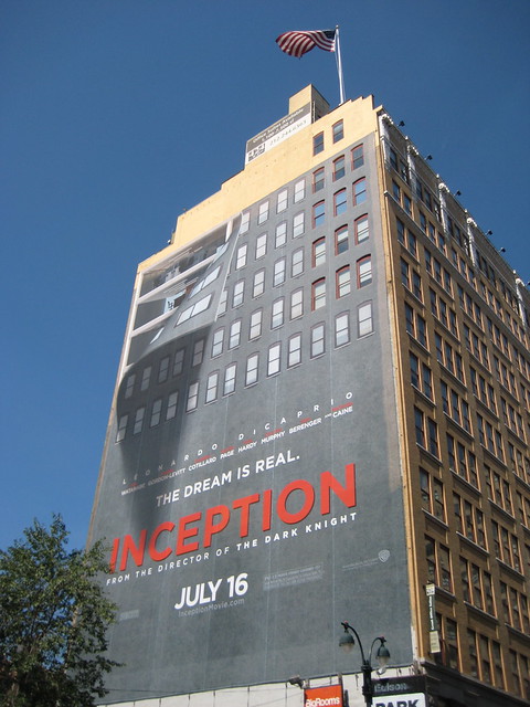 Christopher Nolan 's Inception Billboard Building Wall Peeling Movie Film Poster 8426 by Brechtbug