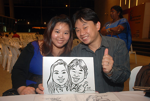 Caricature live sketching for KidsRead Volunteer Appreciation Day 2010 - 6