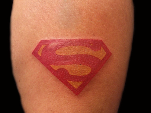 Superman Logo Tattoo by PauloTattoos. Paulo Madeira Tattoo Artist and 