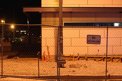 No Trespassing on City Hall Construction Site