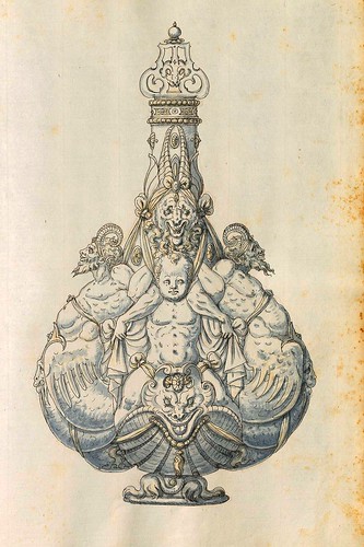 019-Recipiente con tapa-Entwürfe für Prunkgefäße in Silber mit Gold-BSB Cod.icon.  199 -1560–1565- Erasmus Hornick