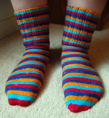 FO: Stripey Socks