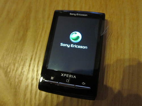 Display of Sony Ericsson Xperia X10 mini