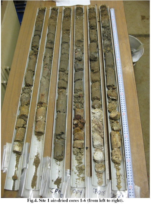 soil core samples from sca
