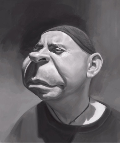 Schoolism Assignment 3 - digital painting of Gary - 2 small