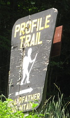 Profile Trail sign from Highway 101