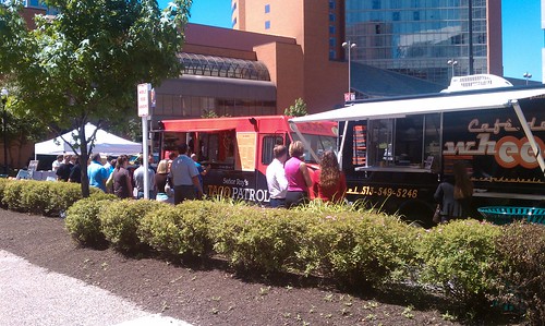 Lunchtime food trucks