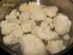 Gratinado pasta y brecol-cocer coliflor