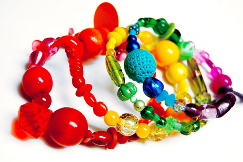 rainbow spring bracelet