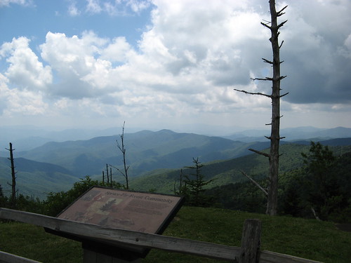 Looking out over the Smokies
