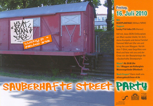 Sauberhafte Street Party Flyer