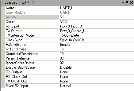 I2C master UART module setting