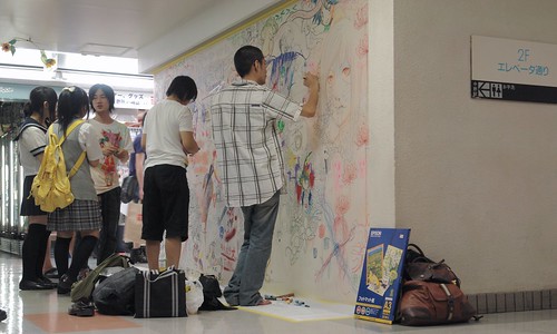 Pixiv Gamenhashi festa : Live drawing at HidariZingaro, Nakano. 