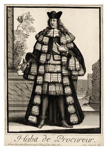 057-Vestimenta de procurador-Les Costumes Grotesques 1695-N. Larmessin-BNF