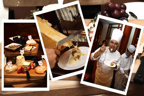 Chef Sandro Falbo‏ introducing the raclette cheese