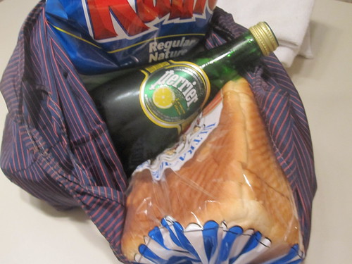 Chips, bread, Perrier from the dep - $5.45