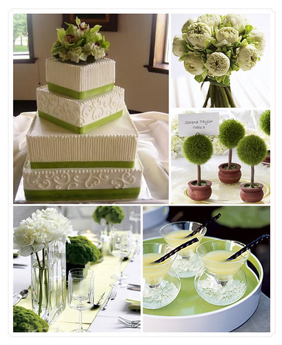 green wedding napkins