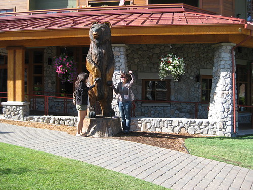 Miwa and I with the bear.