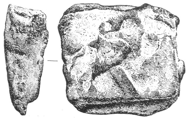 000-01 Aes Rude with a stamp or brand, possibly from the Grammechele (Catania) hoard unearthed in 1900, and dating to about 600BC