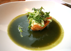 Chicks With Knives at Breadbar: Cold Charred Lettuce Soup