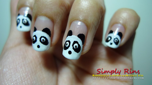 Nail Art Panda 04