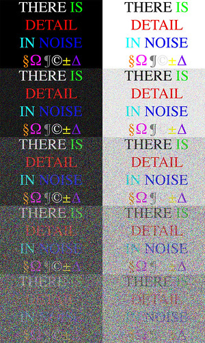 There is Detail in Noise 1