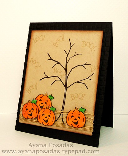 Halloween Card- Bare Tree (2)