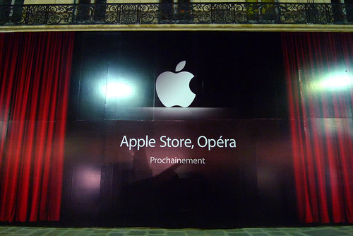 Façade futur Apple Store Opera - Juin 2010