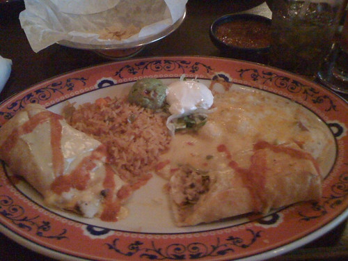 Chimichangas at Abuelos