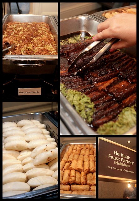 Hokkien cuisine by Gim Tin Group - Fried Thread Noodles; Kong Bak Pau; and Deep-fried Spring Rolls