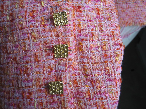 Nashville Chanel buttons with fabric